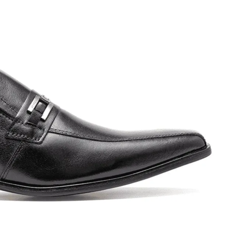 Sapato Social Democrata Masculino Preto Conforto Preto 7