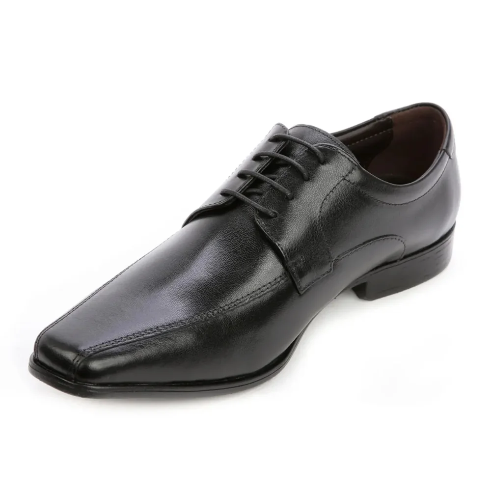 Sapato Social Masculino Democrata Couro Preto Elegante Preto 5