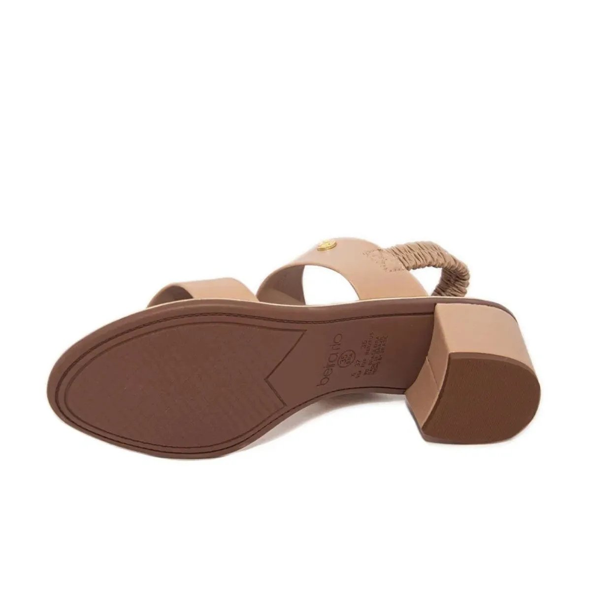 Sandalia Beira Rio Napa Elegancia e Conforto Bege 4