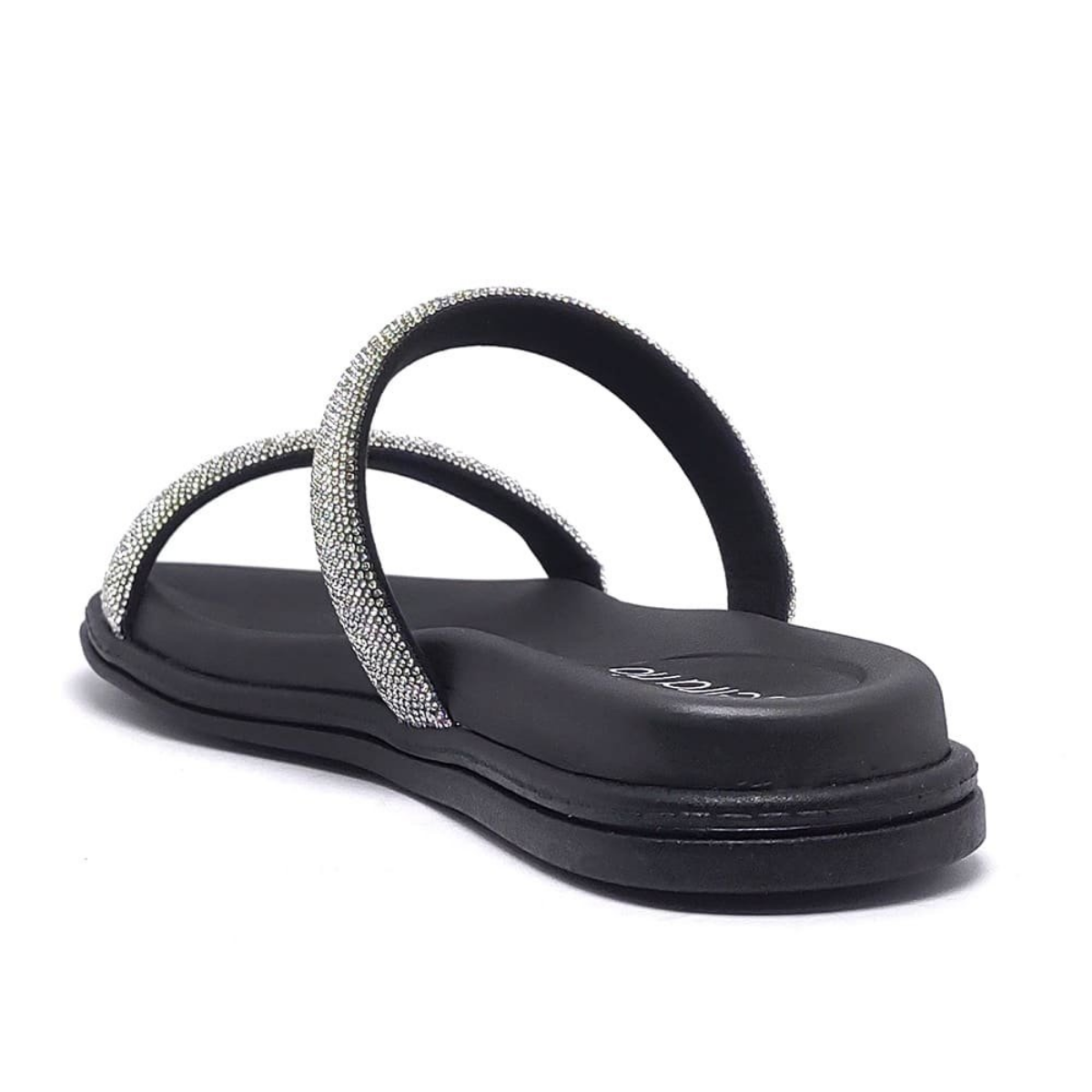 Tamanco Beira Rio Elegance Preto Cristal Conforto Preto 3