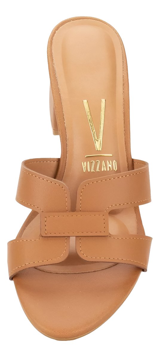 Tamanco Vizzano Feminino Salto Medio Elegante Camel 62911180 Camel 4