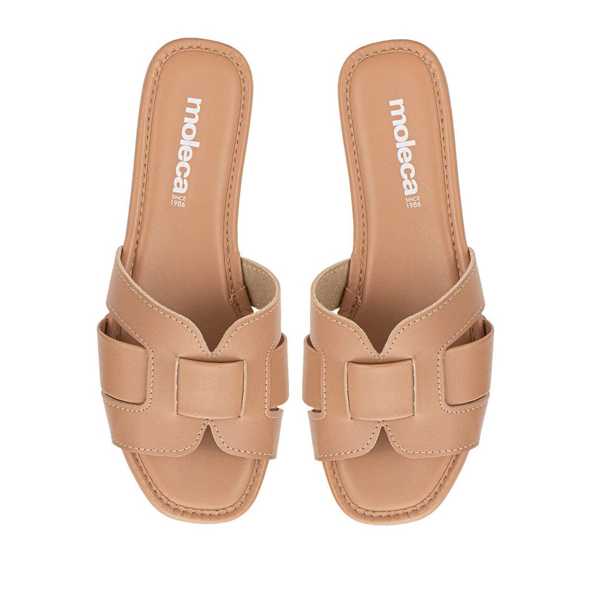 Sandalia Moleca Napa Turim Elegancia Nude Nude 2