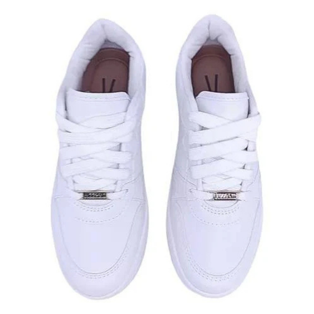 VIZZANO Tenis Branco Plataforma Elegancia e Conforto Branco 3