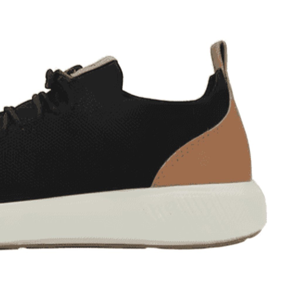 Tenis Masculino Preto Camel Br Sport Estilo Casual 2276207  Preto/Camel 3