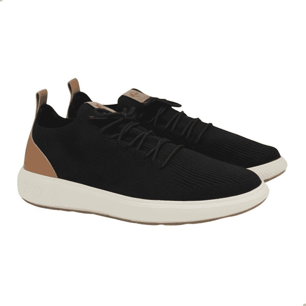 Tenis Masculino Preto Camel Br Sport Estilo Casual 2276207  Preto/Camel 5