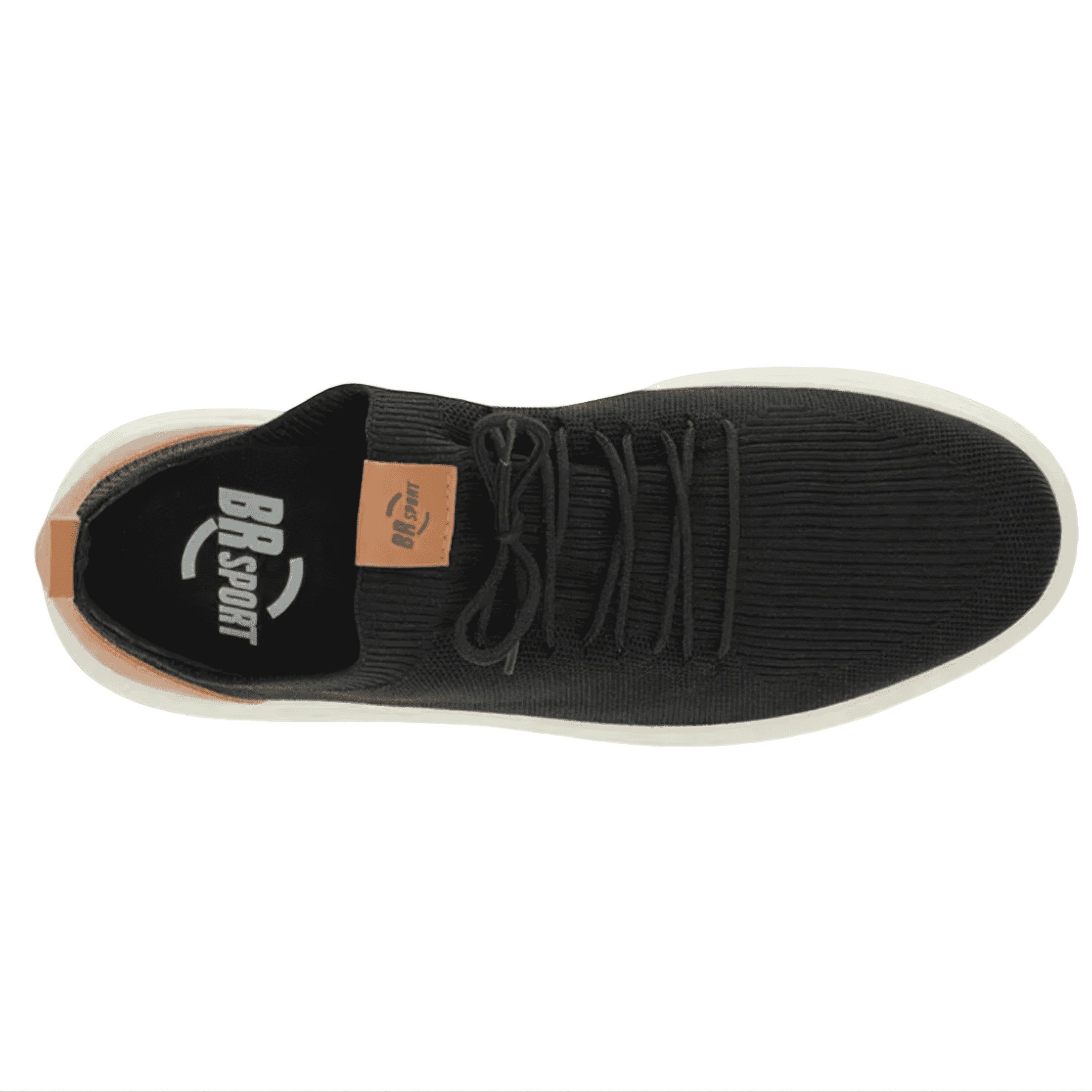 Tenis Masculino Preto Camel Br Sport Estilo Casual 2276207  Preto/Camel 6