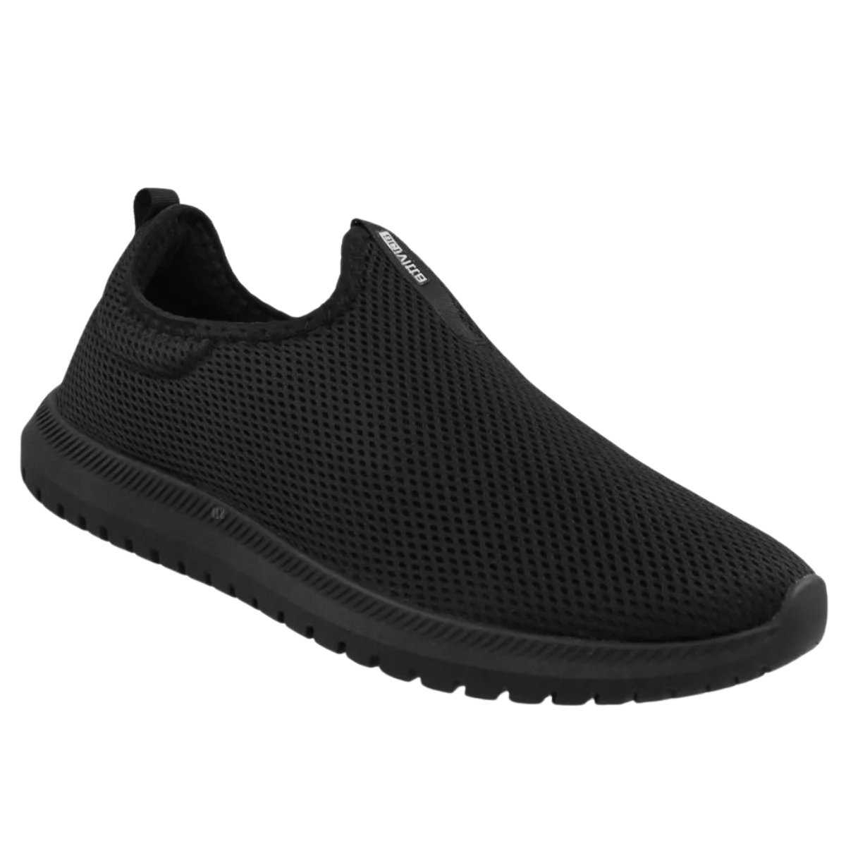 Activitta Tenis Slip On Masculino Preto Conforto Leve Preto 3