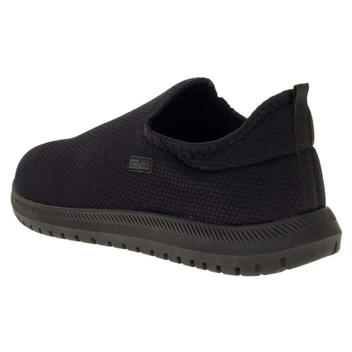 Activitta Tenis Slip On Masculino Preto Conforto Leve Preto 4