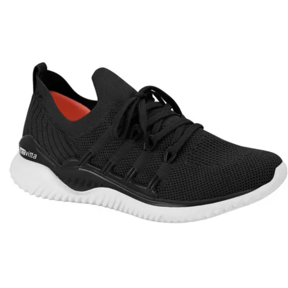 Tenis Feminino Activitta Preto Confortavel Leve Dia a Dia Preto 5