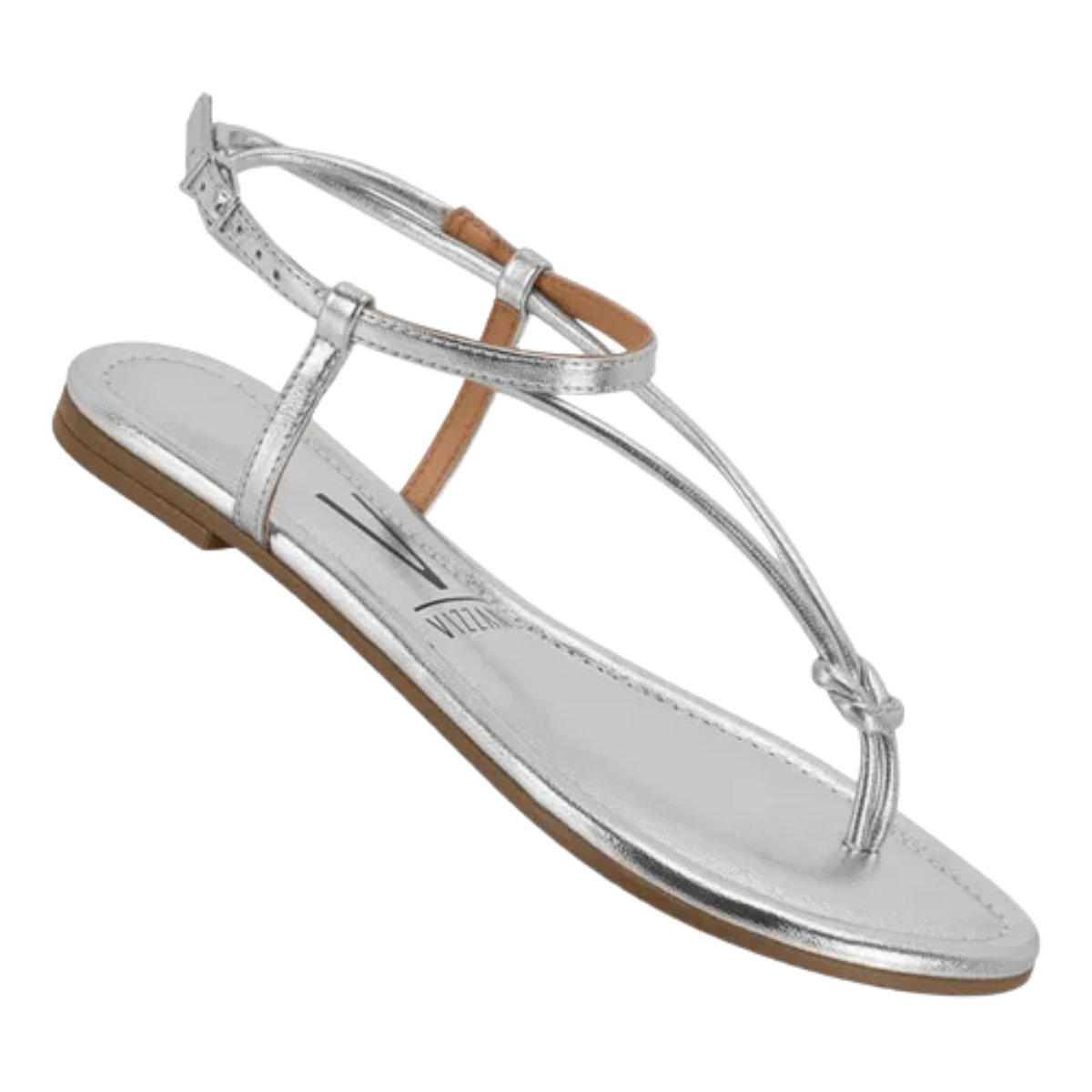 Sandalia Rasteira Vizzano Feminina Prata  Prata 2