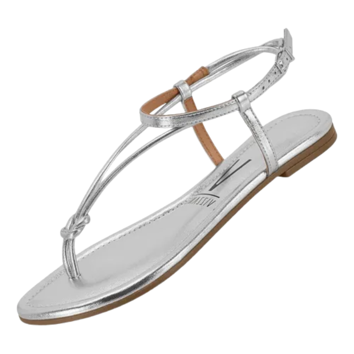 Sandalia Rasteira Vizzano Feminina Prata  Prata 3
