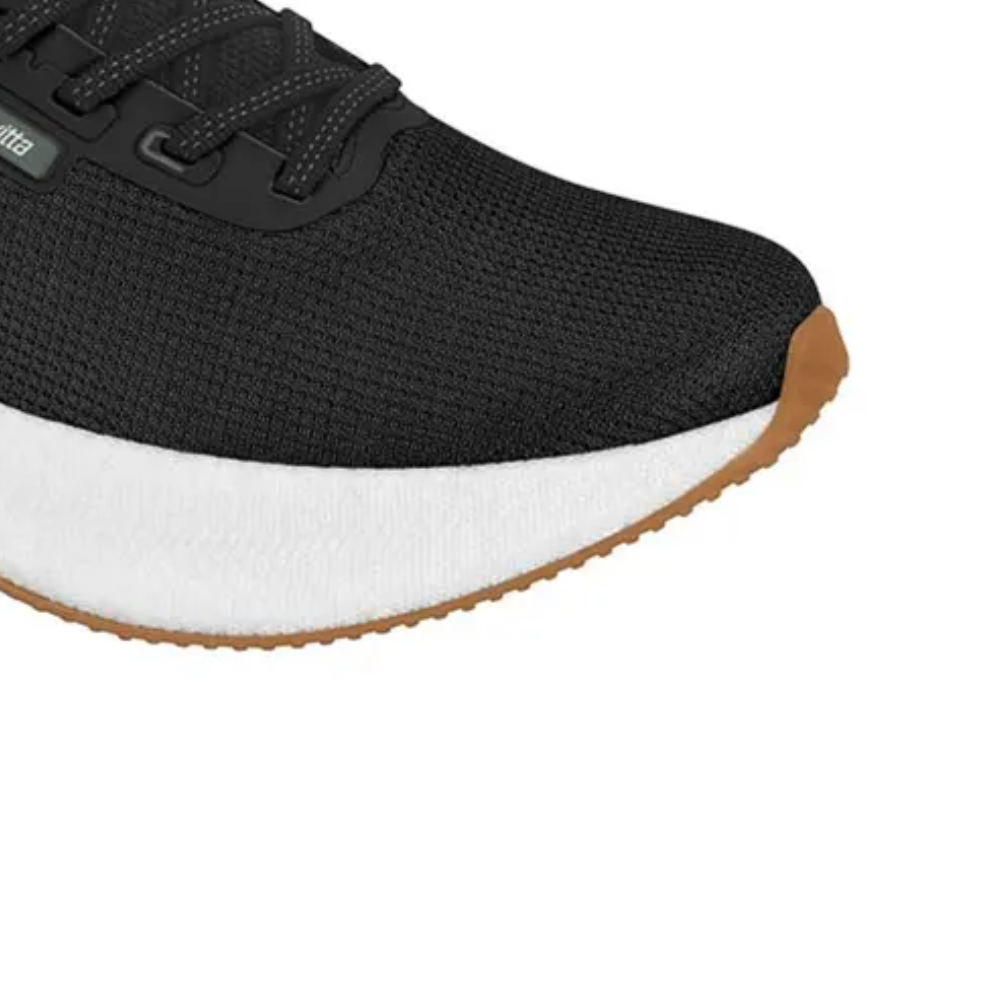 Tenis Casual Actvitta Respiravel Dia a Dia Leve Preto/Chumbo/Branco 3