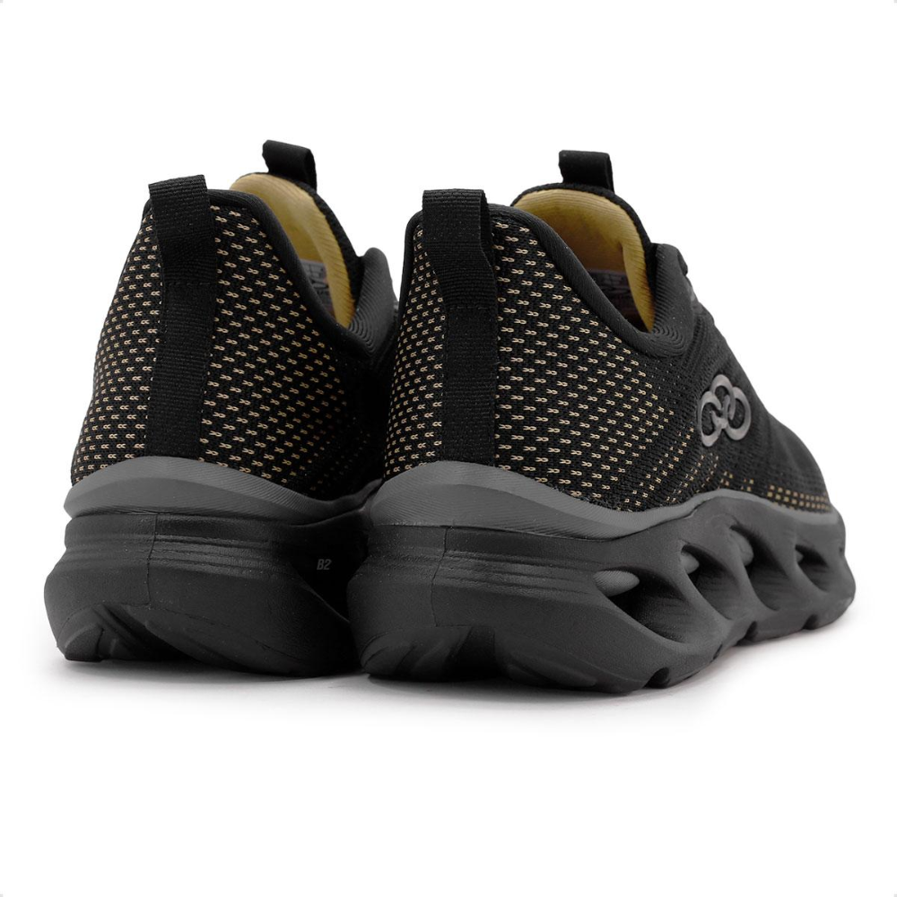 Tenis Olympikus Diffuse 5 Masculino Preto Dourado Preto/Dourado 4