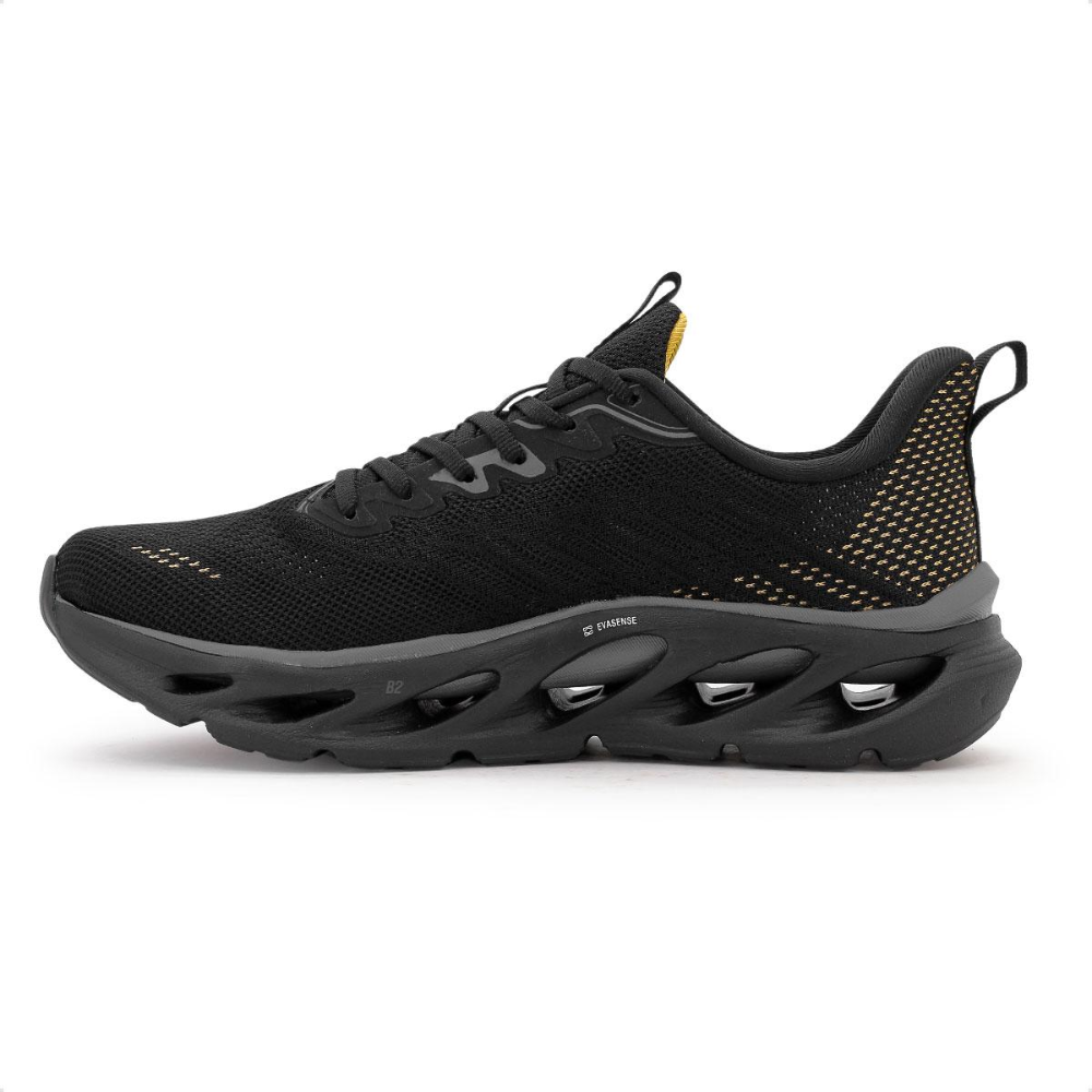 Tenis Olympikus Diffuse 5 Masculino Preto Dourado Preto/Dourado 5