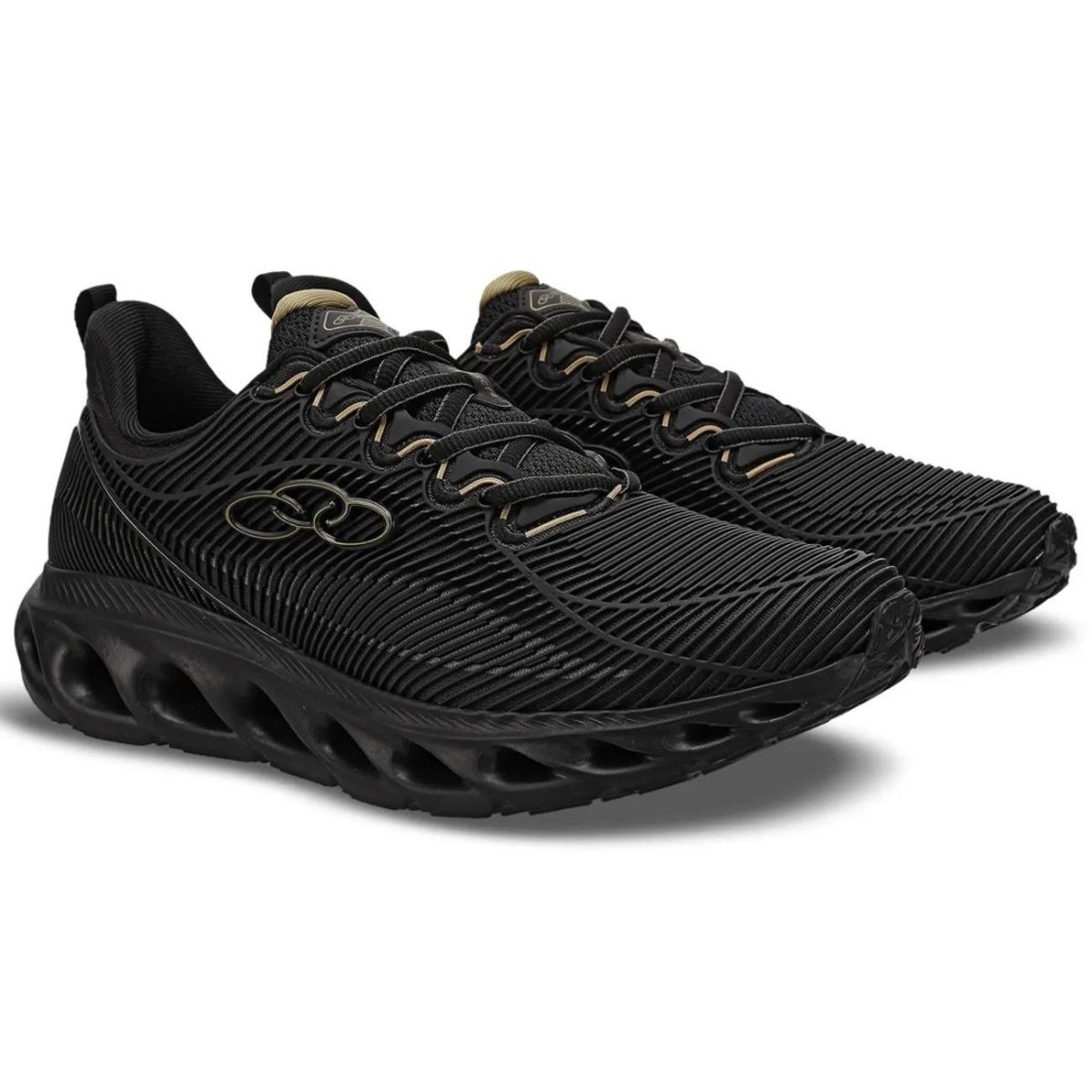 Tenis Olympikus Perfect 4 Masculino Preto Dourado Preto/Dourado 2