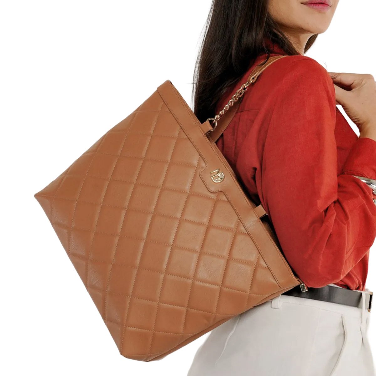 Bolsa Modare Napa Soft Feminina Cor TAN Bege 4