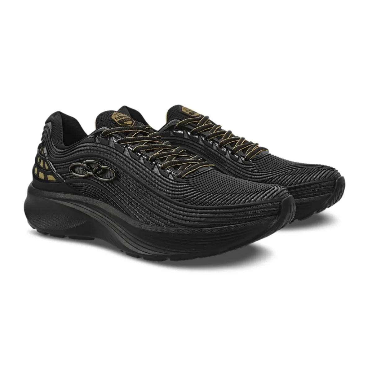 Olympikus Fluir Tenis Masculino Conforto e Performance Preto/Chumbo 3