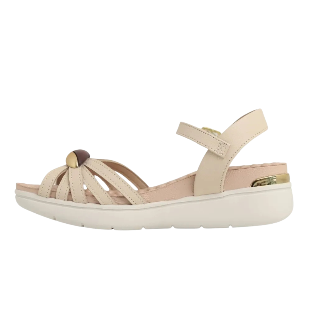 Sandalia Ultraconforto Modare Napa Floather Bege Uso Diario Bege 2