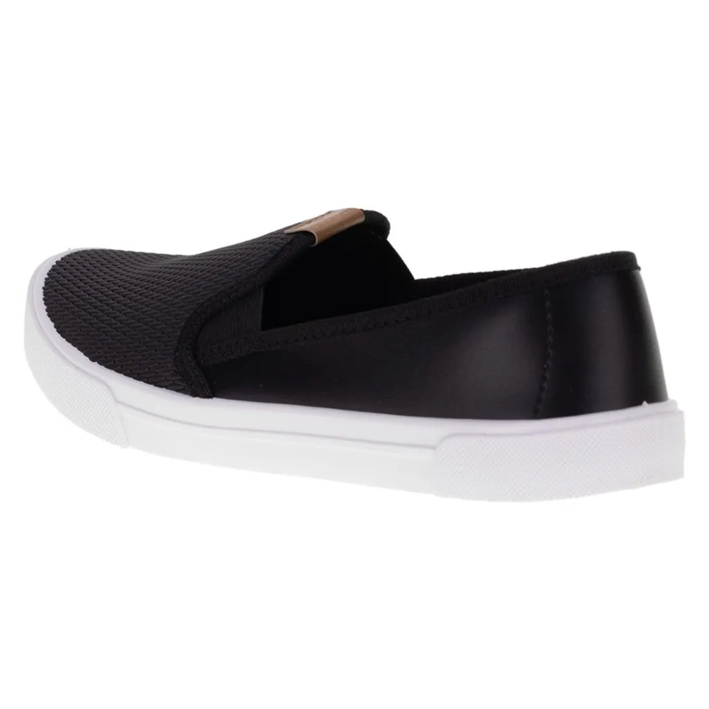 Tenis Feminino Moleca Nobuck Preto Calce Facil 5296530 Preto 3