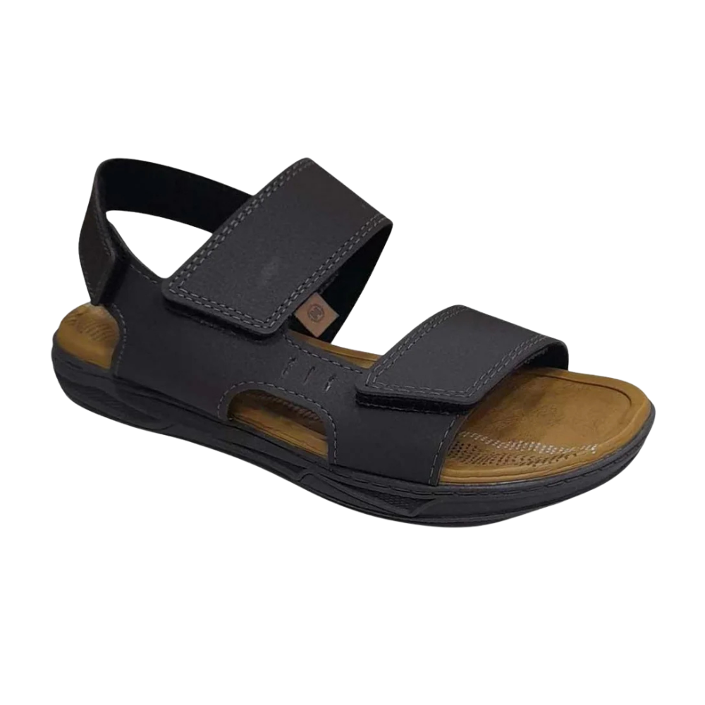 Sandalia Molekinho Ajustavel   Marrom Cafe Versatil 