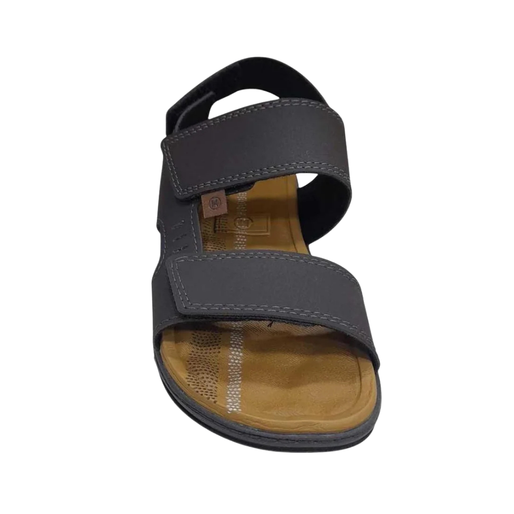 Sandalia Molekinho Ajustavel Marrom Cafe Versatil Preto 3