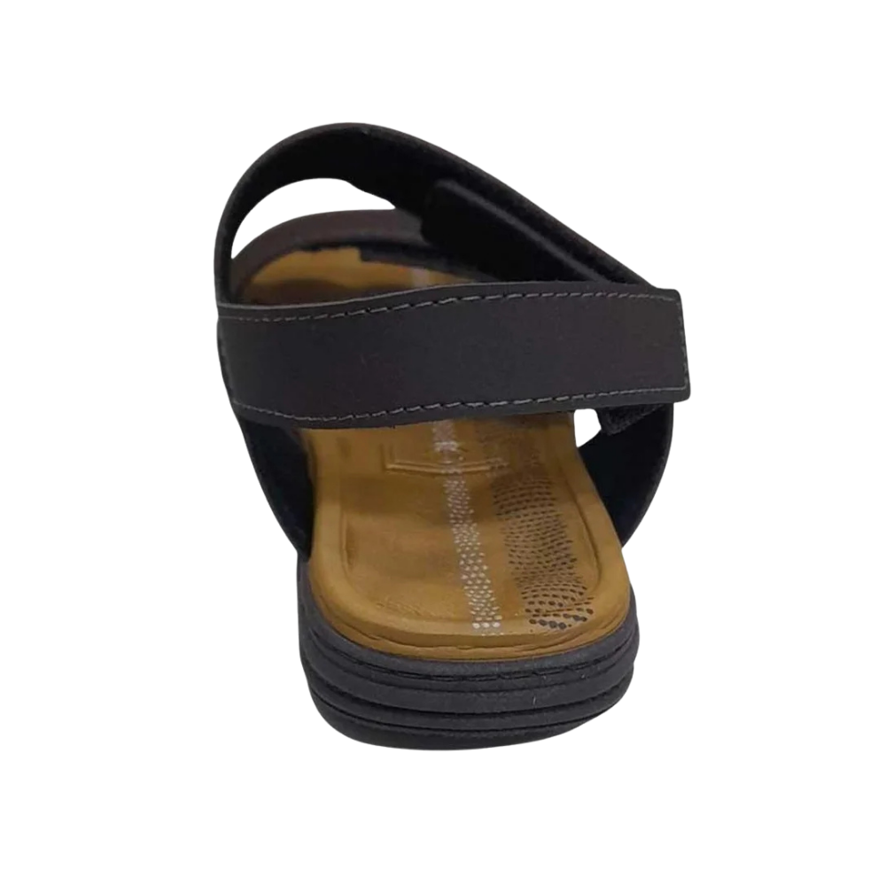 Sandalia Molekinho Ajustavel Marrom Cafe Versatil Preto 4