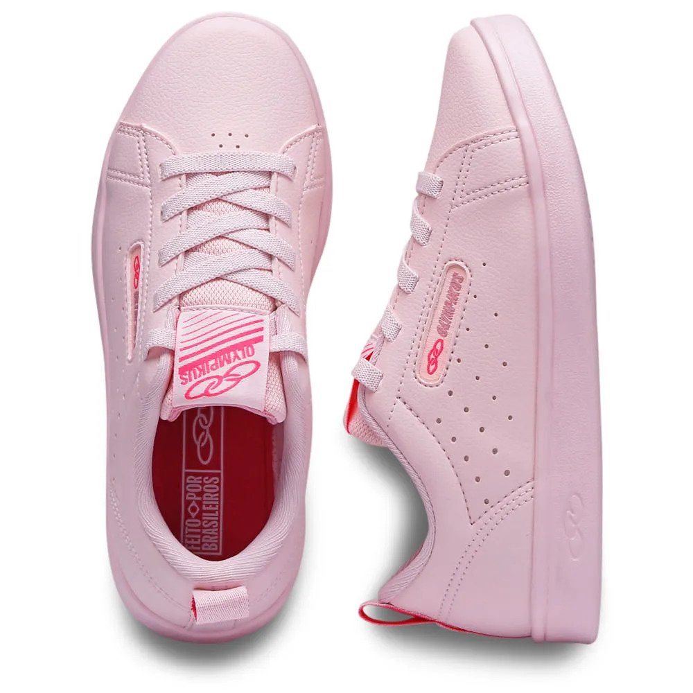 Tenis Olympikus Infantil Only 2 Juvenil Ballet Casual Rosa 4