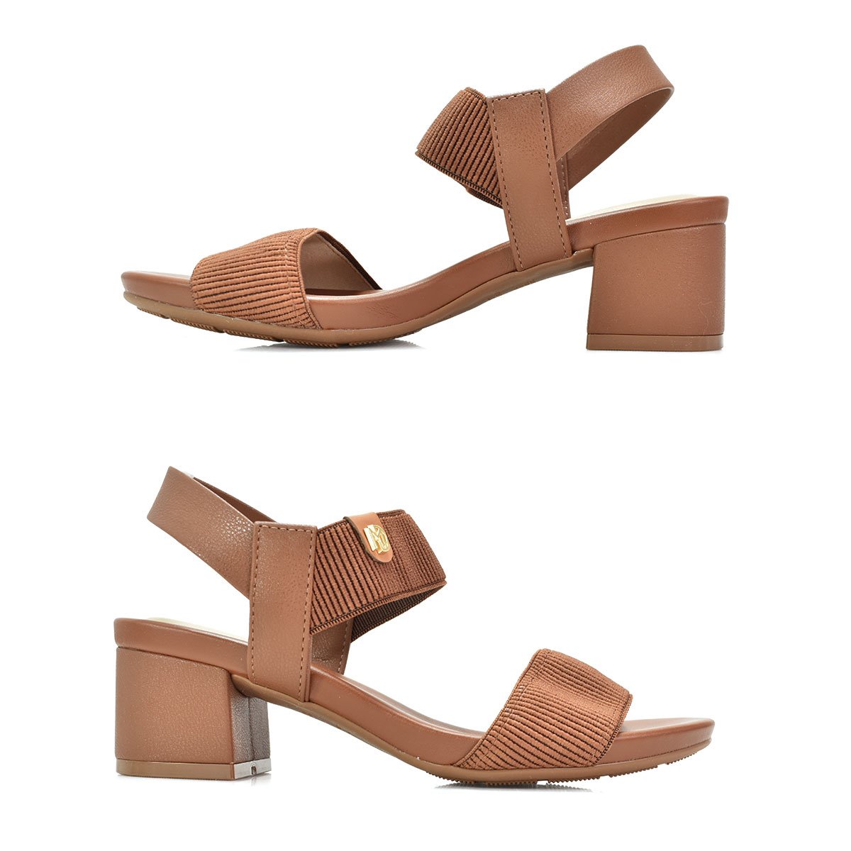 Sandalia Modare 7187100 Canelado Avela/Camel Avelã/Camel 3