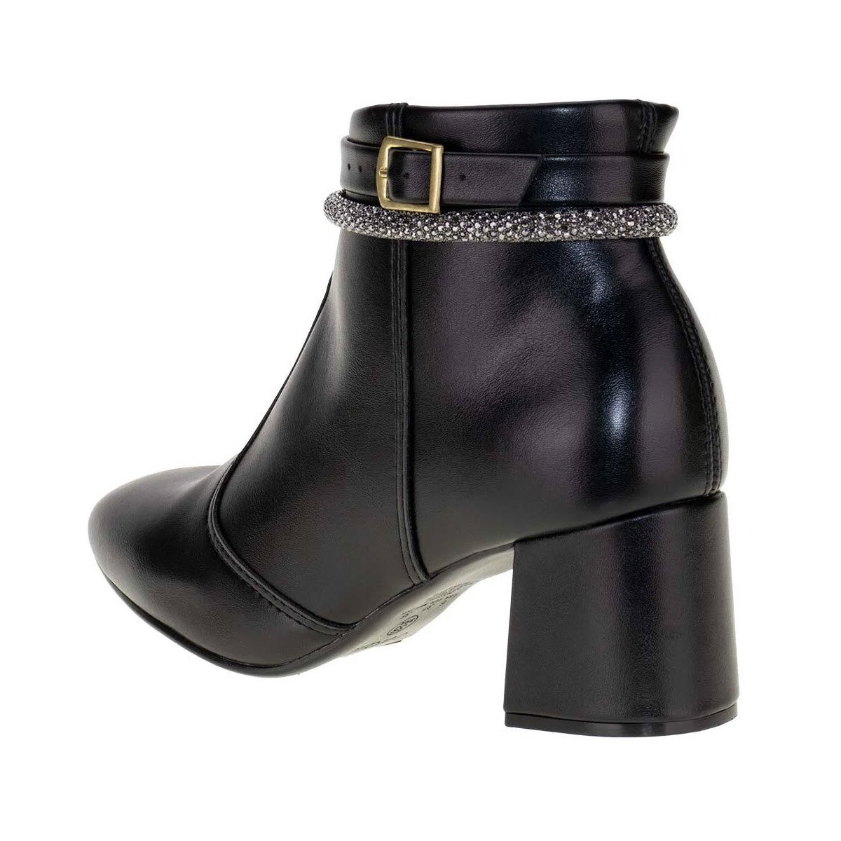 Beira Rio Bota Napa Salto Bloco Elegante Preto Preto 3