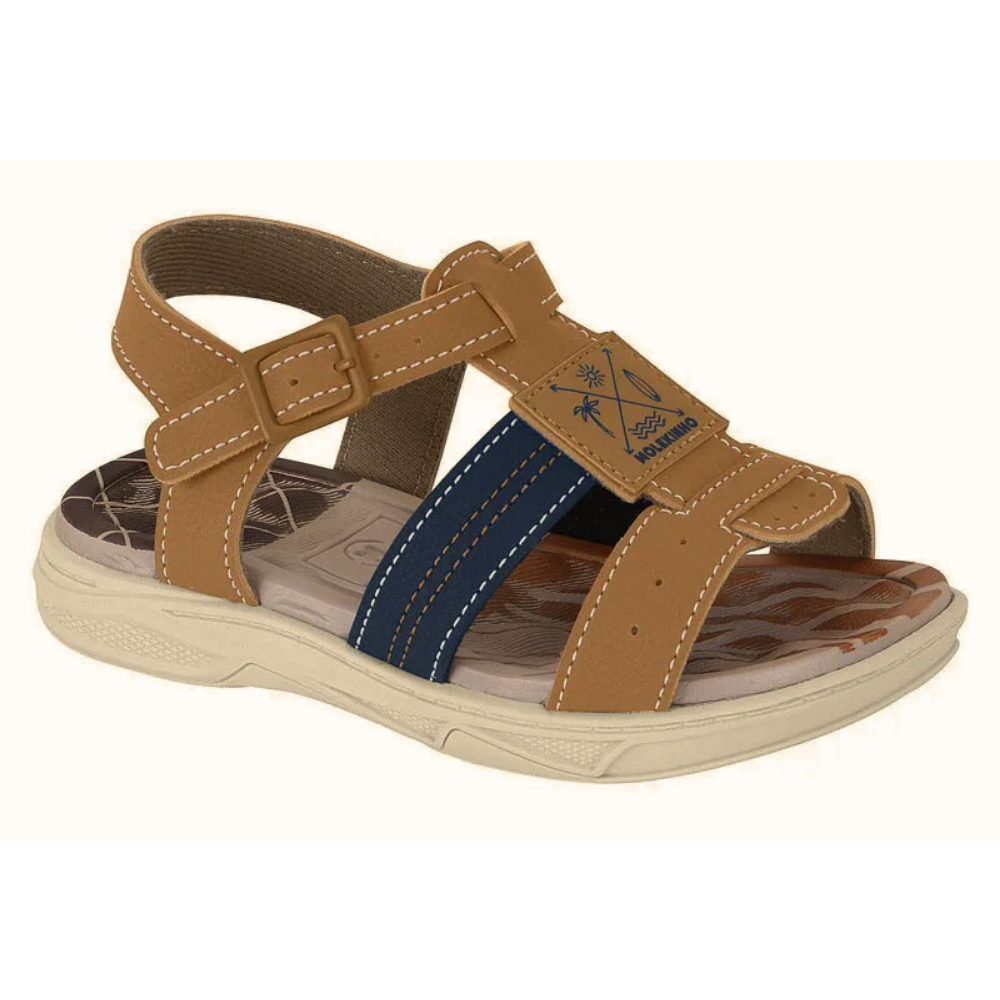 Sandalia Molekinho Menino Ajustavel  Solado Antiderrapante