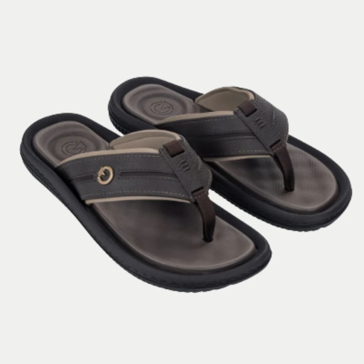 Chinelo Cartago Masculino Elegancia Maciez e Durabilidade Marrom 2