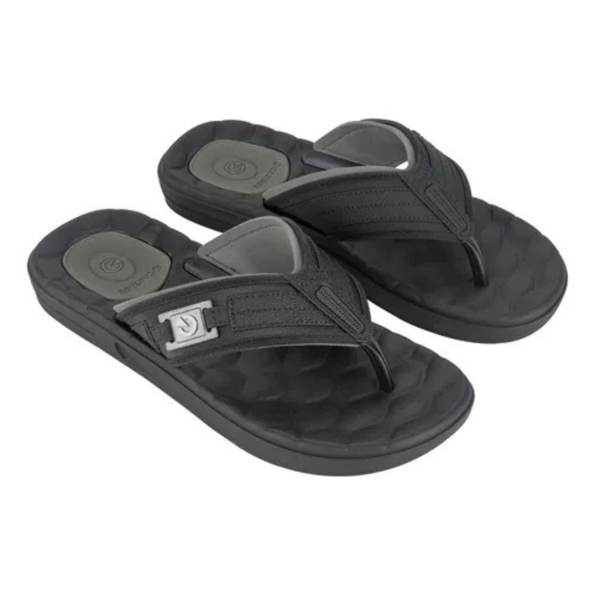 Chinelo Cartago Egeu Dedo Masculino Preto Cinza 12287 Preto 4