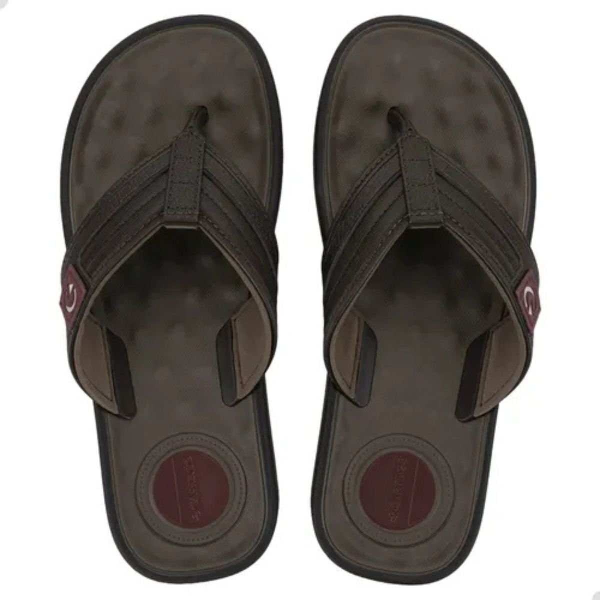 Chinelo Masculino Cartago Alabama Marrom Bordo Leve Resistente Marrom/Bordô 2