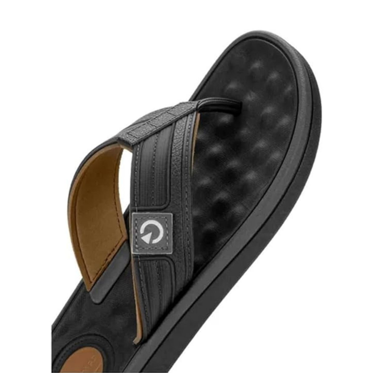 Chinelo Cartago Masculino Alabama Preto Dia a Dia 11859 Preto/Castor 2