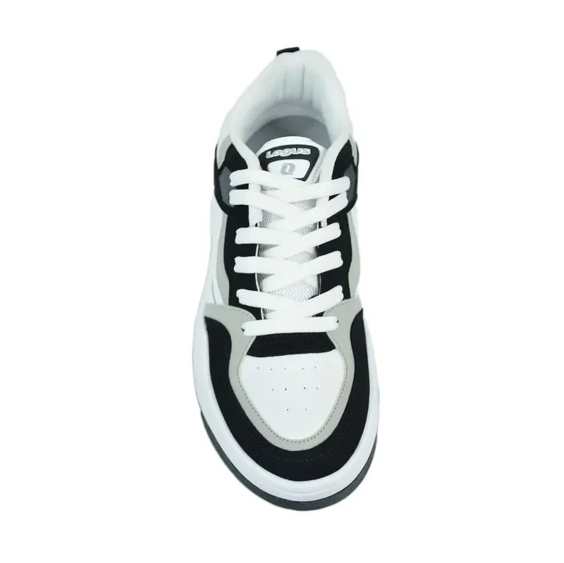Tenis Logus Masculino Casual Branco e Preto Ideal Dia a Dia Branco/Preto 2