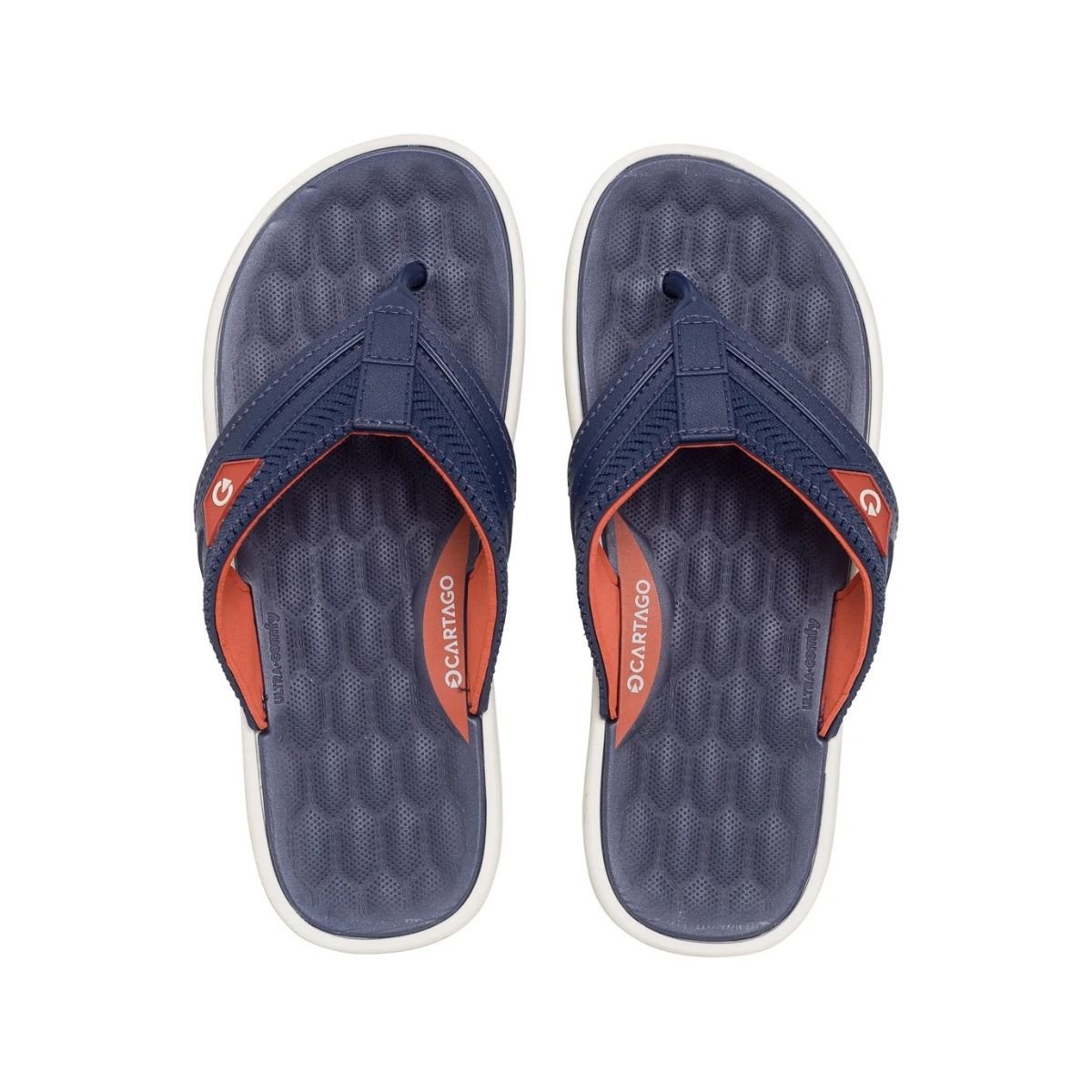 Chinelo Infantil Cartago Malta VI Azul Marrom Leve Resistente
