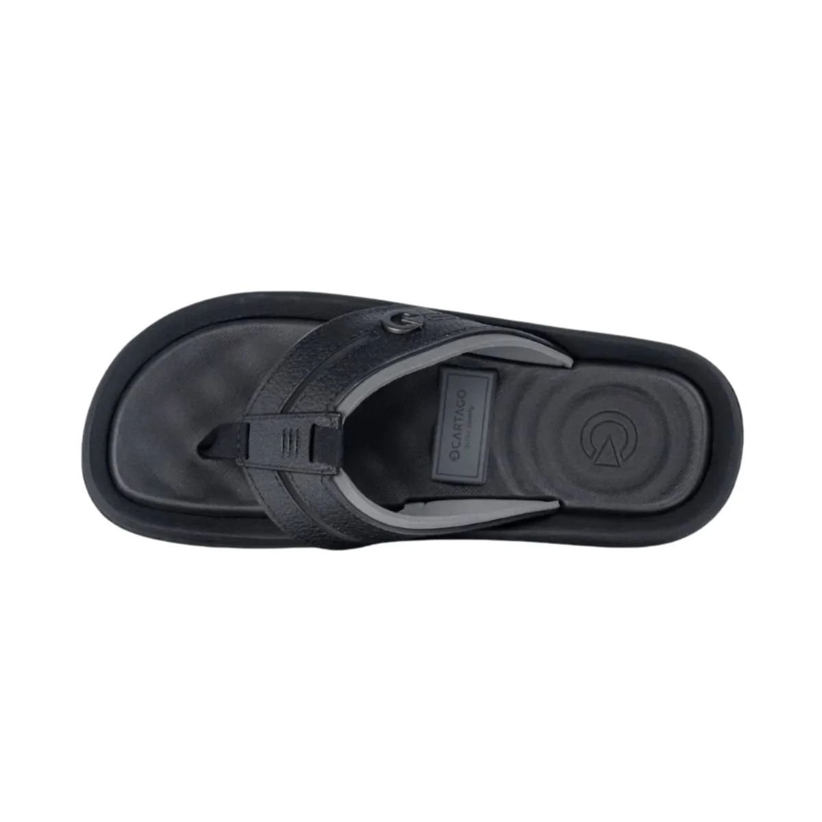 Chinelo Cartago Fuji Masculino Preto Cinza Conforto Diario Preto/Cinza 5