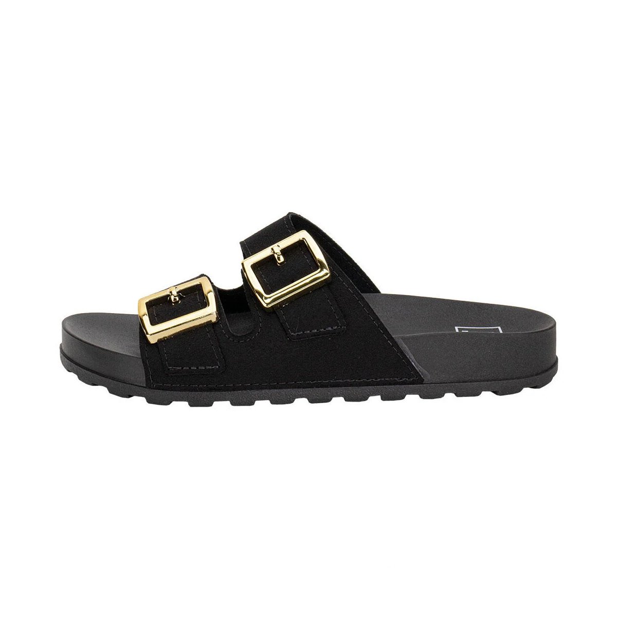 Tamanco Moleca Feminino Camurca Flex Preto Leveza e Maciez Preto 3