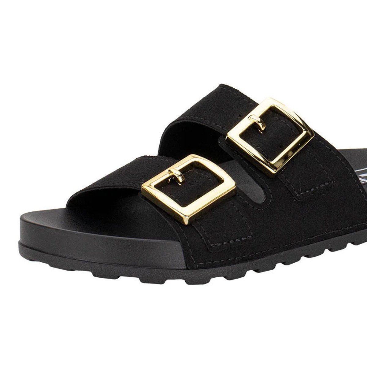 Tamanco Moleca Feminino Camurca Flex Preto Leveza e Maciez Preto 5