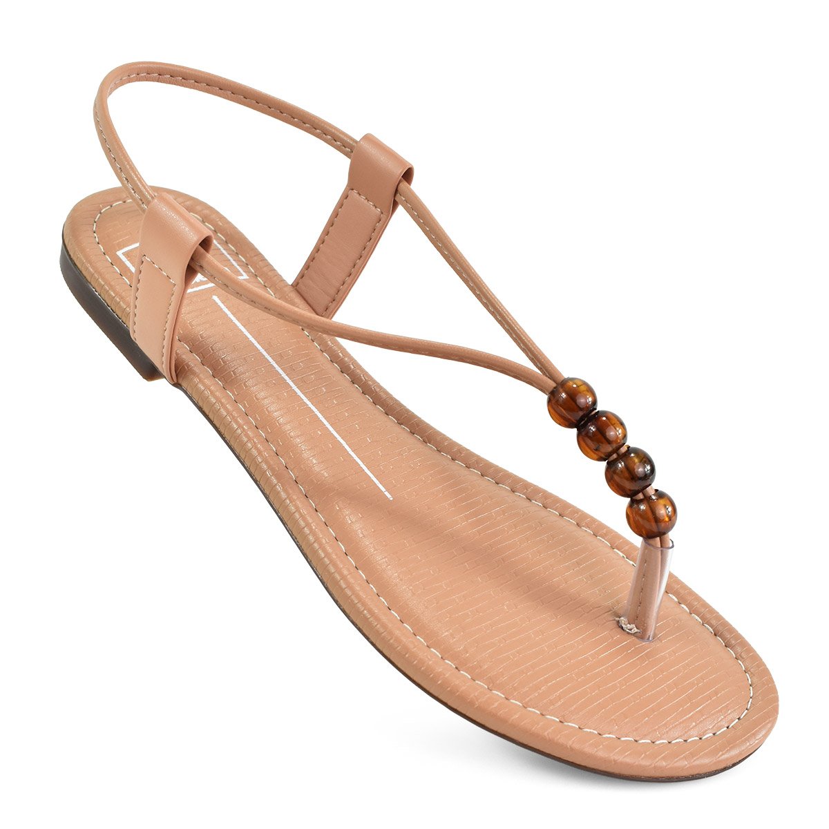 Sandalia Moleca Turim Geometrica Nude Conforto e Estilo Nude 4