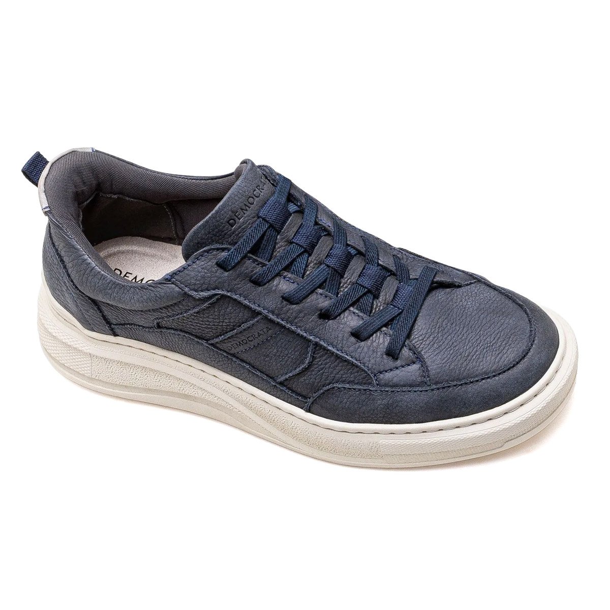 Sapatenis Democrata Masculino Cor Marinho Elegante Casual