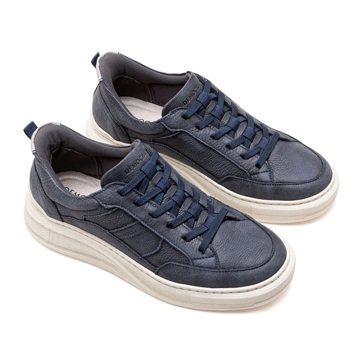 Sapatenis Democrata Masculino Cor Marinho Elegante Casual Azul Marinho 3