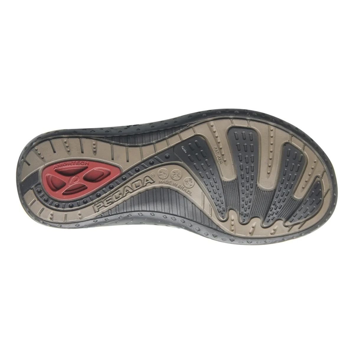 Sandalia Pegada Couro Marrom Conforto Estilo Cravo 5