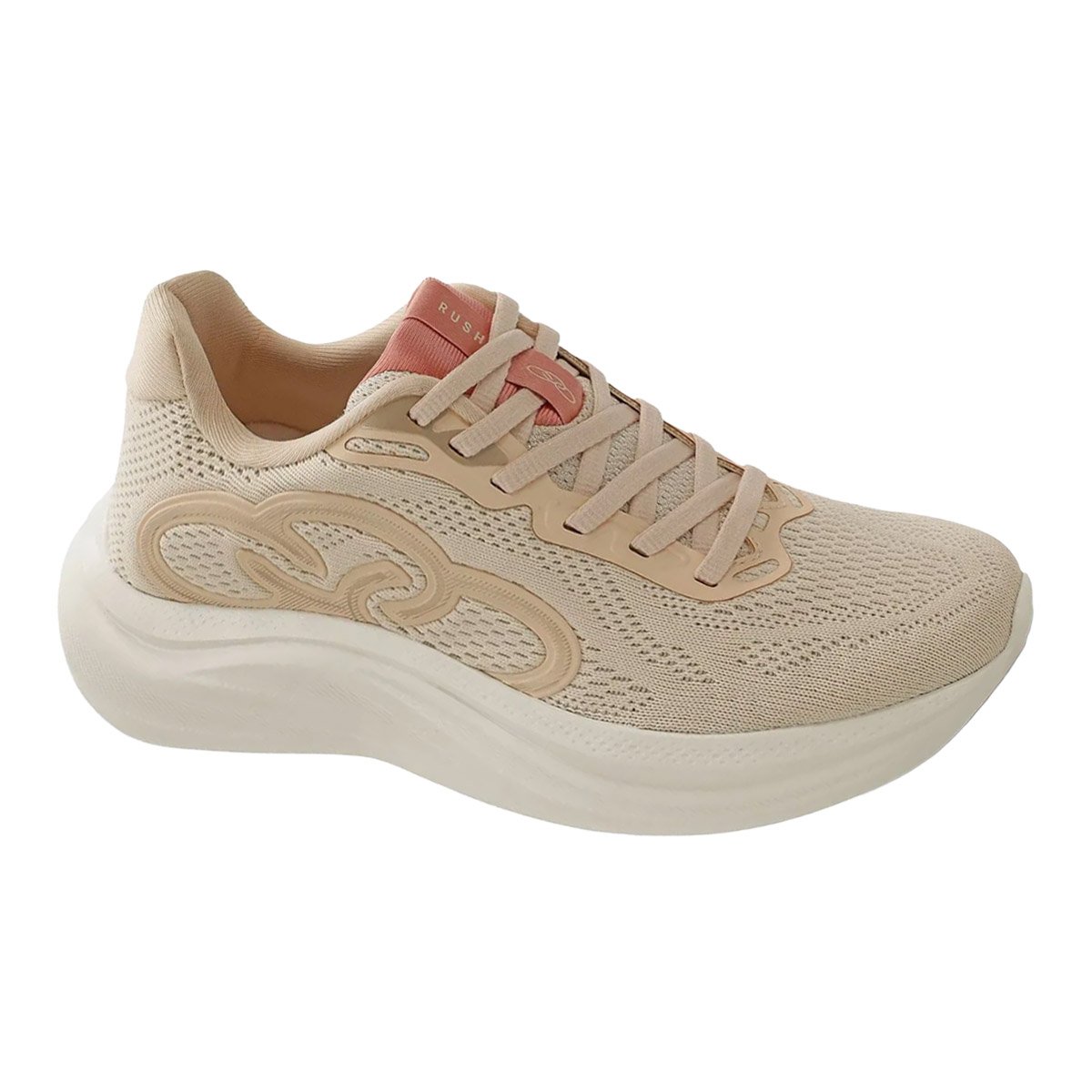 Tenis Olympikus Feminino Pessego Antiderrapante Leve RUSH  