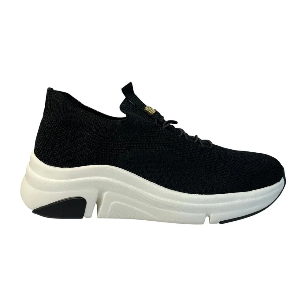 Modare Tenis Knit Preto Conforto e Estilo Preto 3