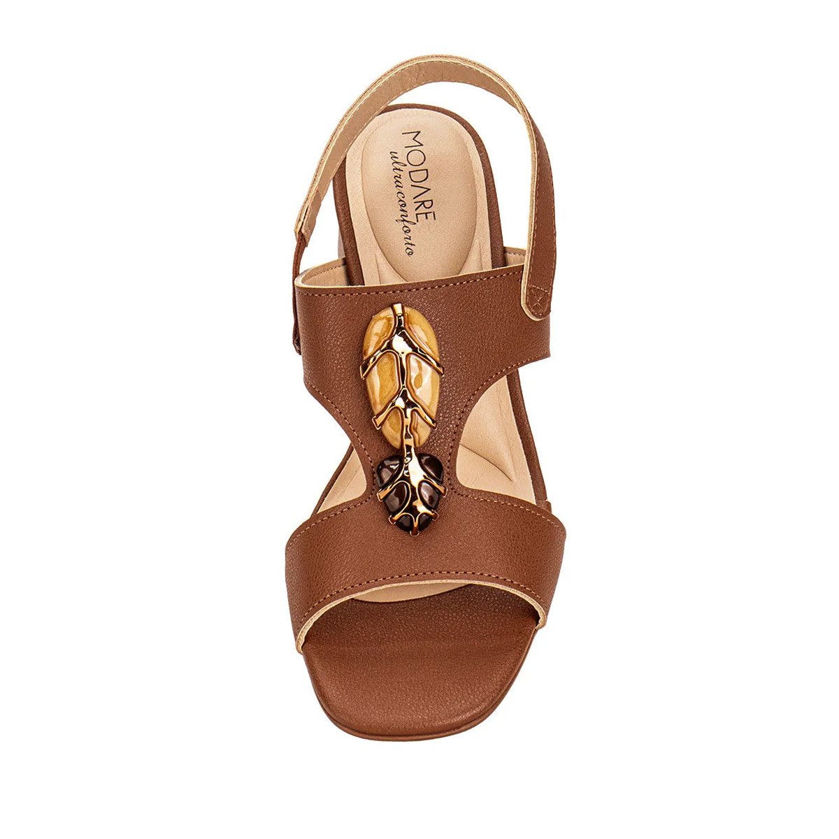 Sandalia Modare Avela Conforto e Estilo Marrom 2