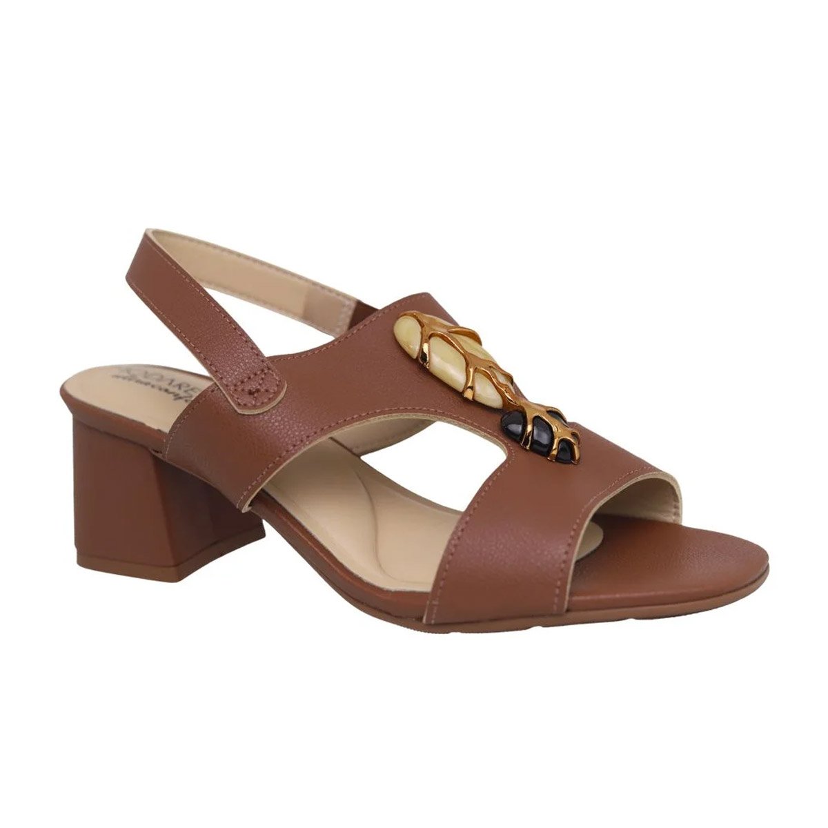 Sandalia Modare Avela Conforto e Estilo Marrom 5