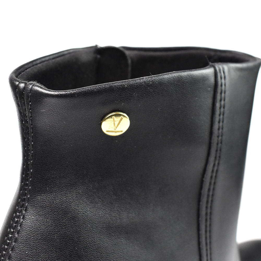 Bota Feminina Vizzano Preta Bico Fino Sintetico Preto 4