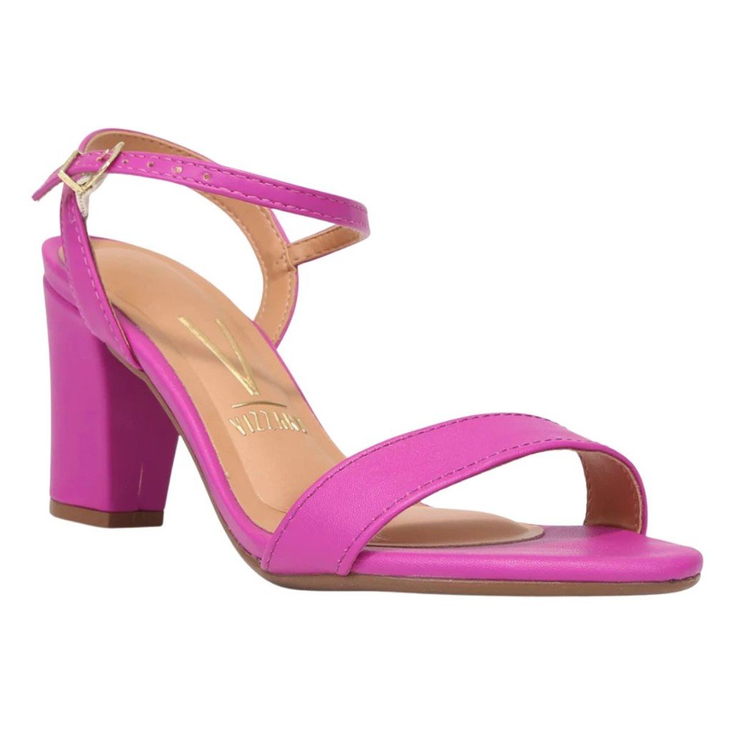 Sandalia Vizzano Casual  Salto Alto Bloco Feminina
