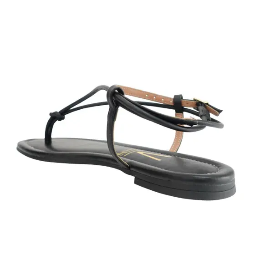 Sandalia Rasteira Vizzano Preta Elegancia e Conforto Preto 5